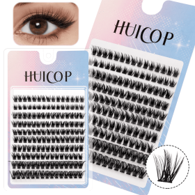 Eyelash Extension Kit 3 Boxes 450 Pieces Eyelash Cluster Kit DIY Eyelash Extension Kit for Beginners (Color: black*20)