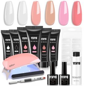 Poly Gel Gel Kit, Equipped With UV Light, Suitable For All Things (Option: Suit)